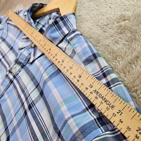 Ralph Lauren Dress Shirt Performance Long Sleeve Plaid Button Down Men's Sz 2XLT - Picture 7 of 11